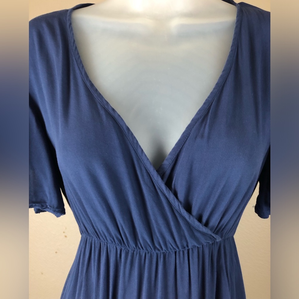 Elegant Deep Blue Maxi Dress - Picture 9 of 15